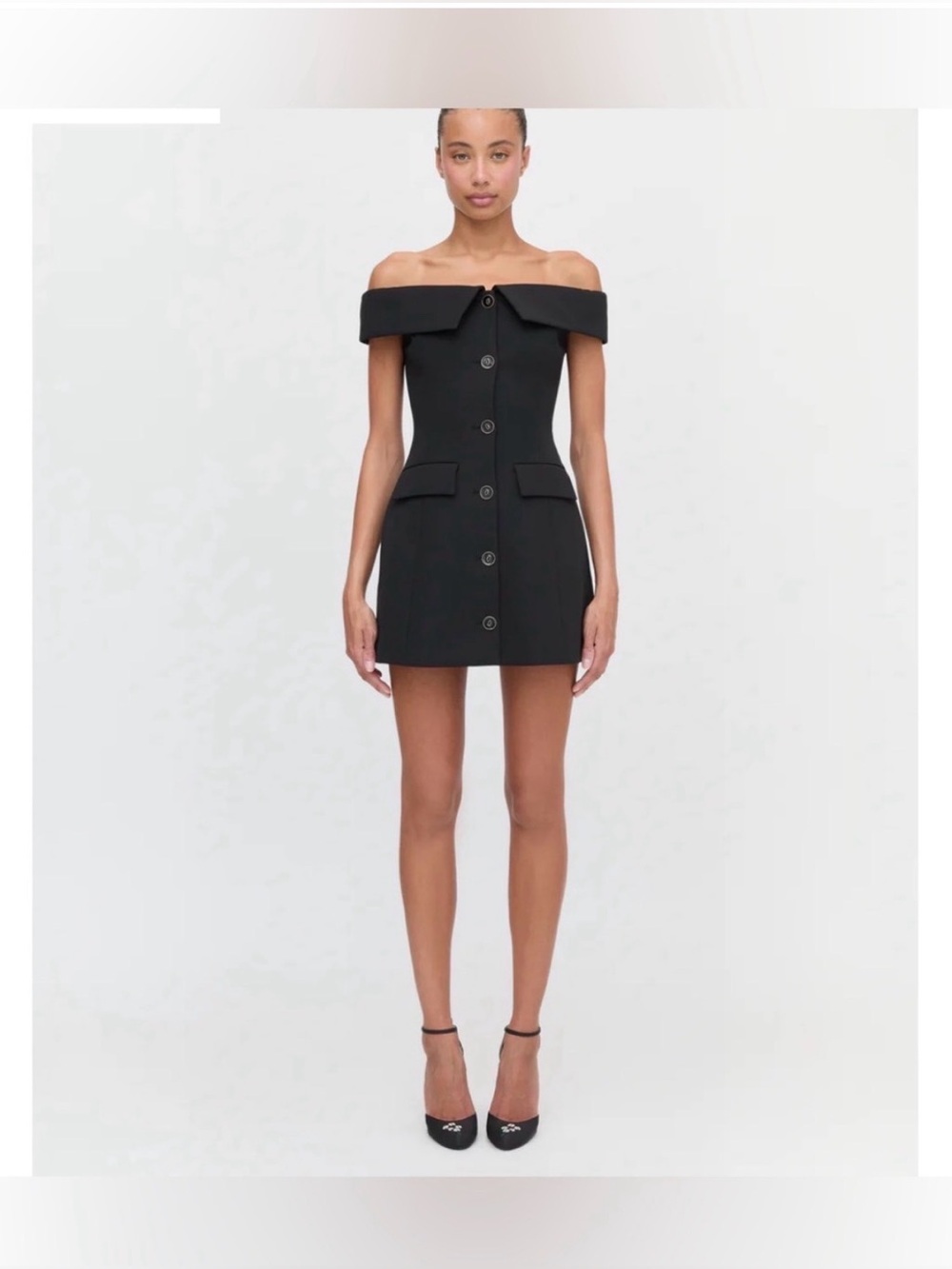 Hill House The Mattia Dress Strapless Mini XS ?? Black